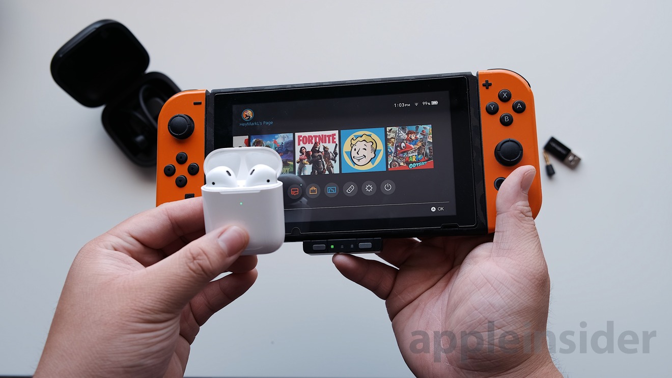 Pairing AirPods 2 with Nintendo Switch