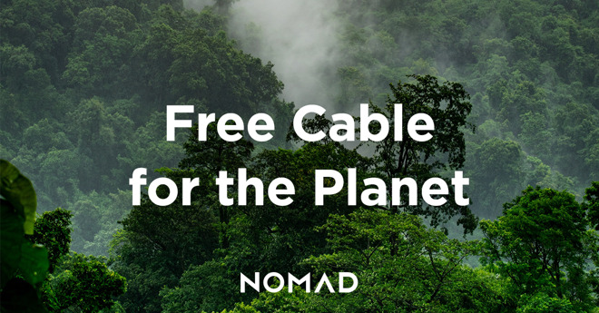Nomad is giving away free Lightning cables to help the planet