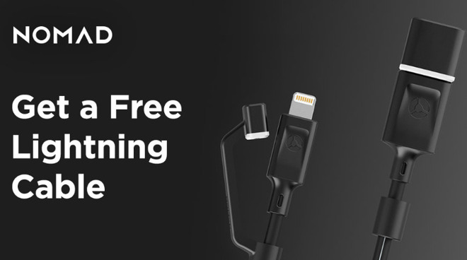 Vooruitgaan Gasvormig jazz Snag a free Nomad Lightning cable and help the planet | AppleInsider