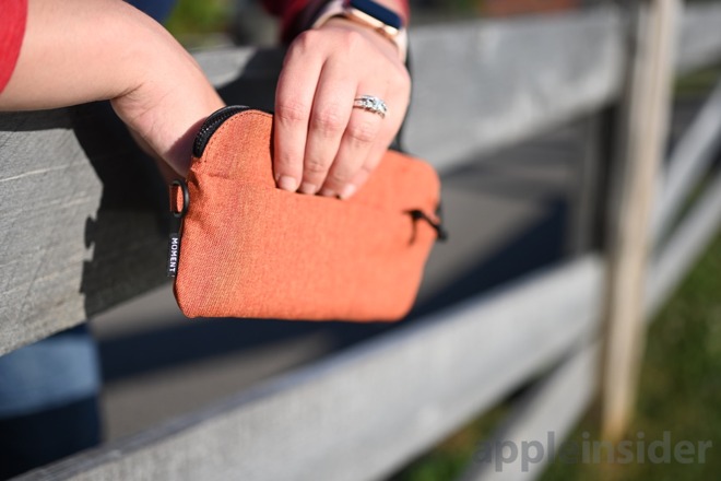 The Moment wristlet in Terracotta