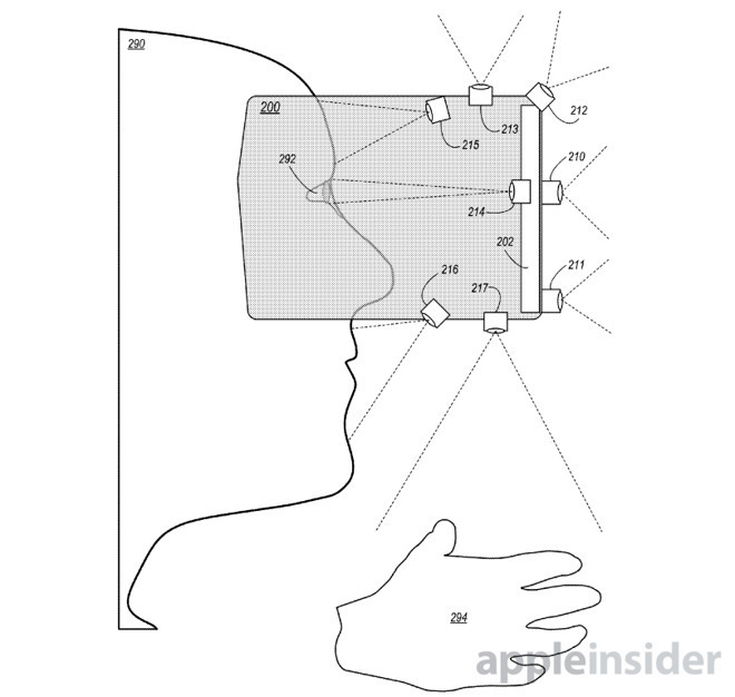 Detail from an Apple patent regarding headsets