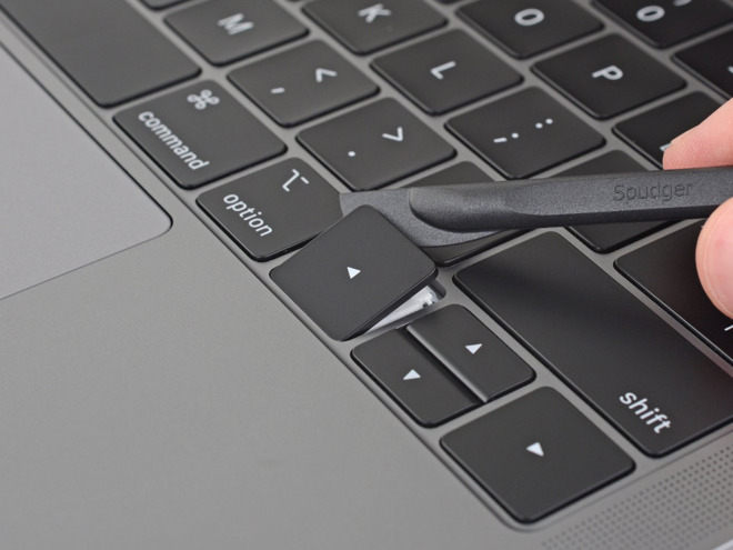Butterfly keyboard in the new MacBook Pro
