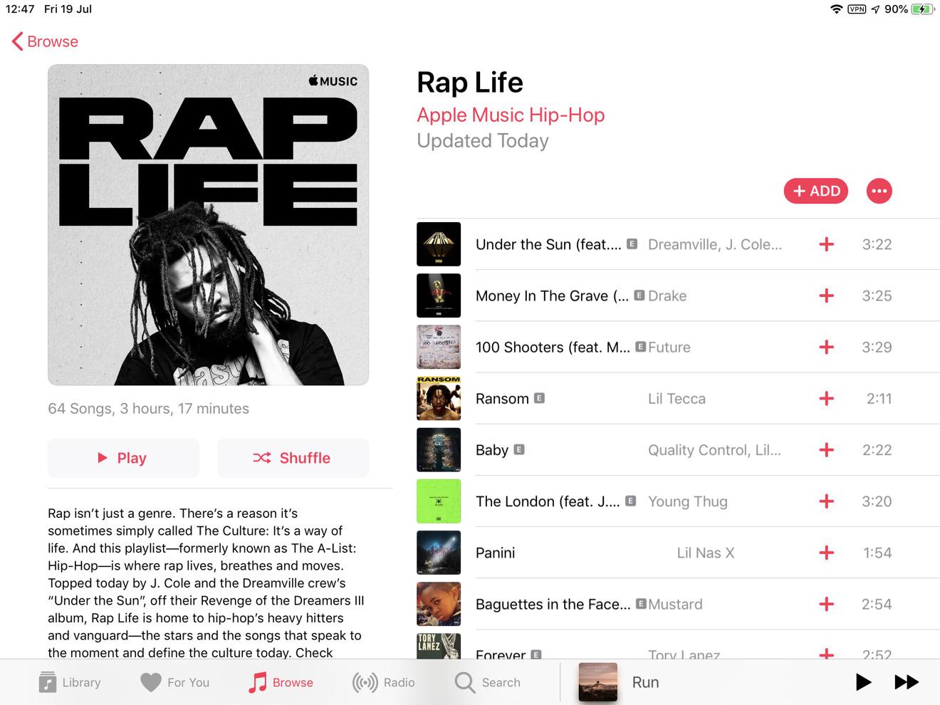 Apple Music 'AList Hip Hop' playlist is now 'Rap Life' AppleInsider