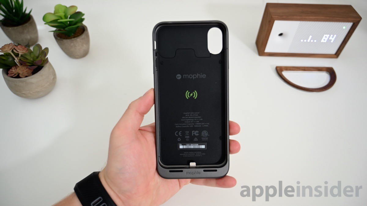 Mophie iPhone/XS Juice Pack X cubierta caso-negro de carga Air