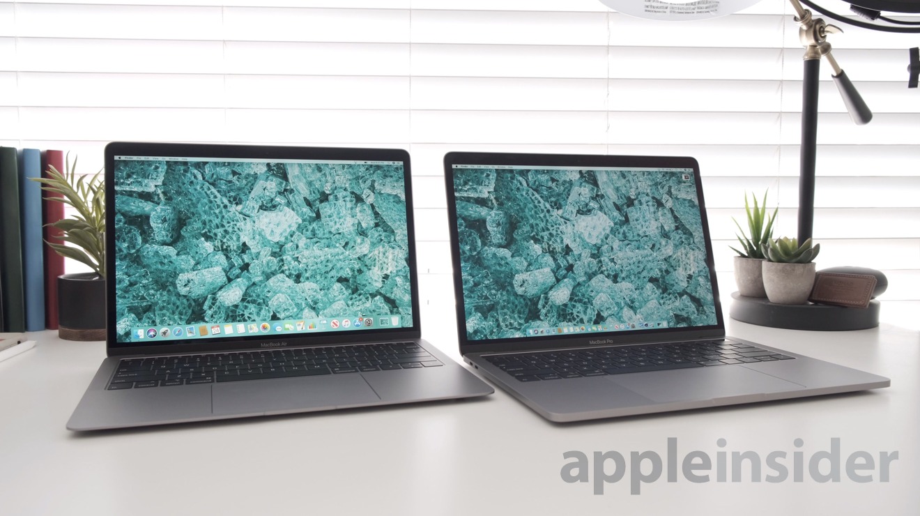 2019 MacBook Air (left) and 2019 MacBook Pro 13-inch (right)