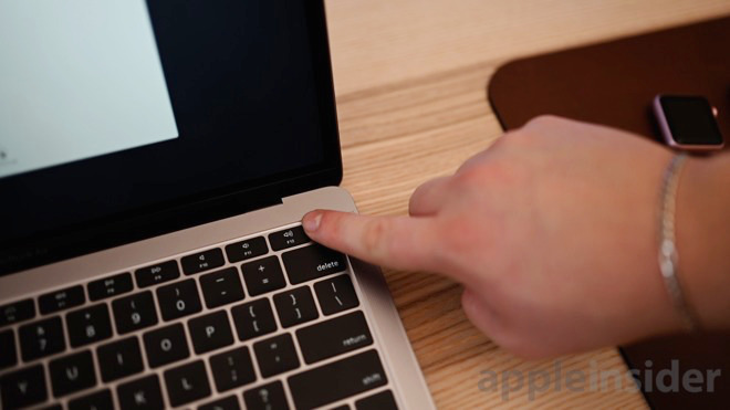 Using Touch ID on a MacBook Pro