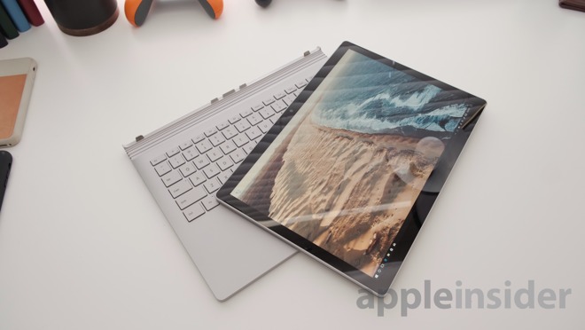 Microsoft Surface Book 2 in tablet mode