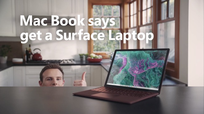 Australian Mac' Book compares the MacBook Air to Surface Laptop 2 in latest Microsoft ad campaign