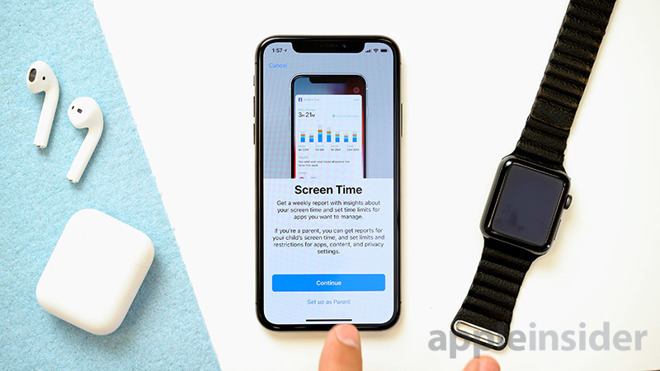 Apple's Screen Time in iOS 12 on assorted devices