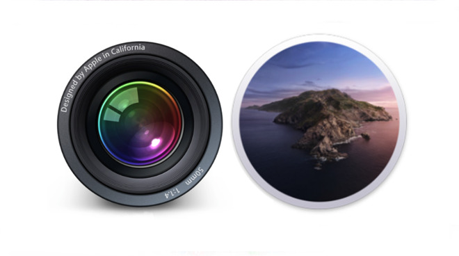 Old and new together. Left: Aperture. Right: macOS Catalina