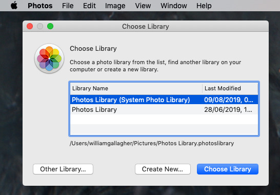 Photos can still import an old Aperture library