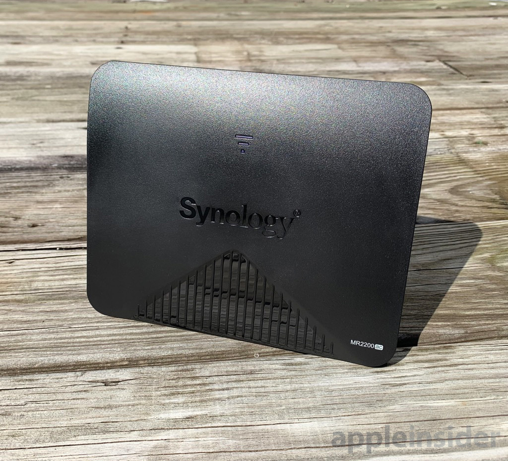 The Synology MR2200ac stands on its own two feet