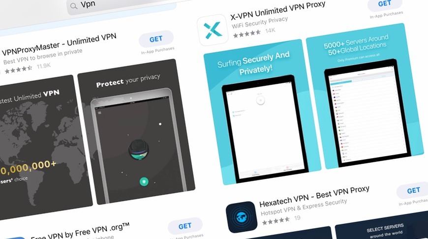 VPN · on the App Store