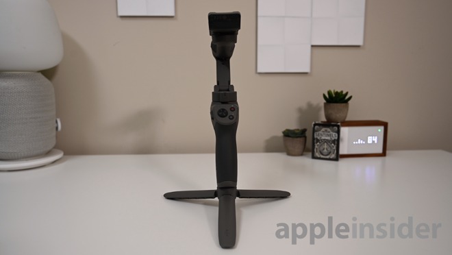 The DJI OSMO 3 on its tripod (included in combo kit)