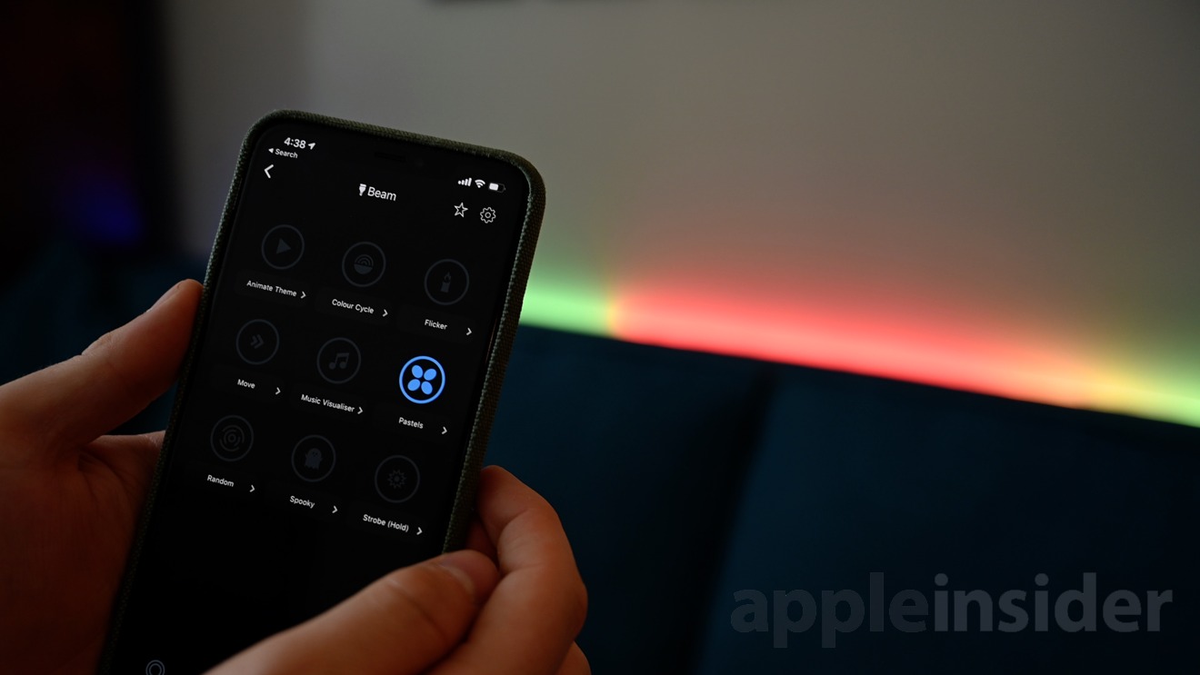 LIFX Beam smart light effects in the LIFX app