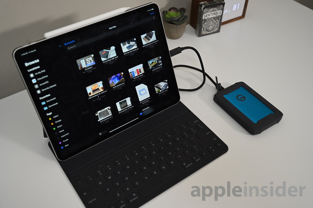 G|Drive ArmorATD works with iPad Pro and the iPadOS Files app