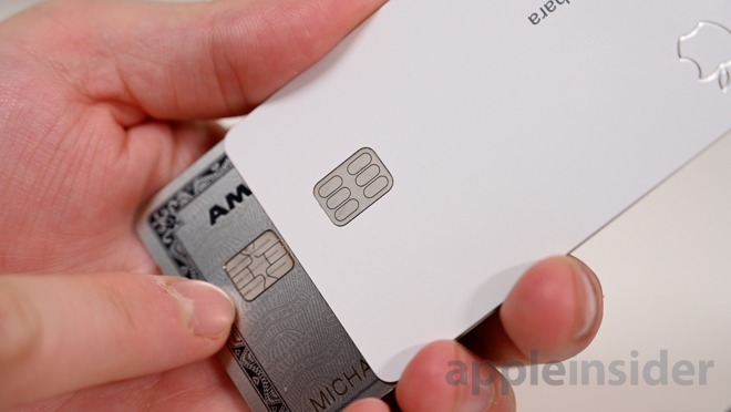 Apple Card chip is cleanly designed too
