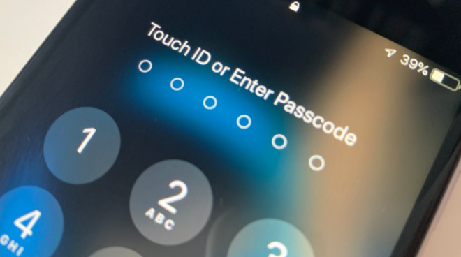Using Touch ID to unlock an iPhone