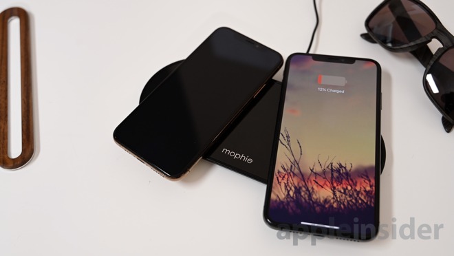 Mophie's Dual wireless charging pad