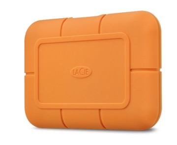 The LaCie Rugged SSD works over USB-C