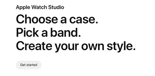 Apple Watch Studio lets you choose your Watch and band online