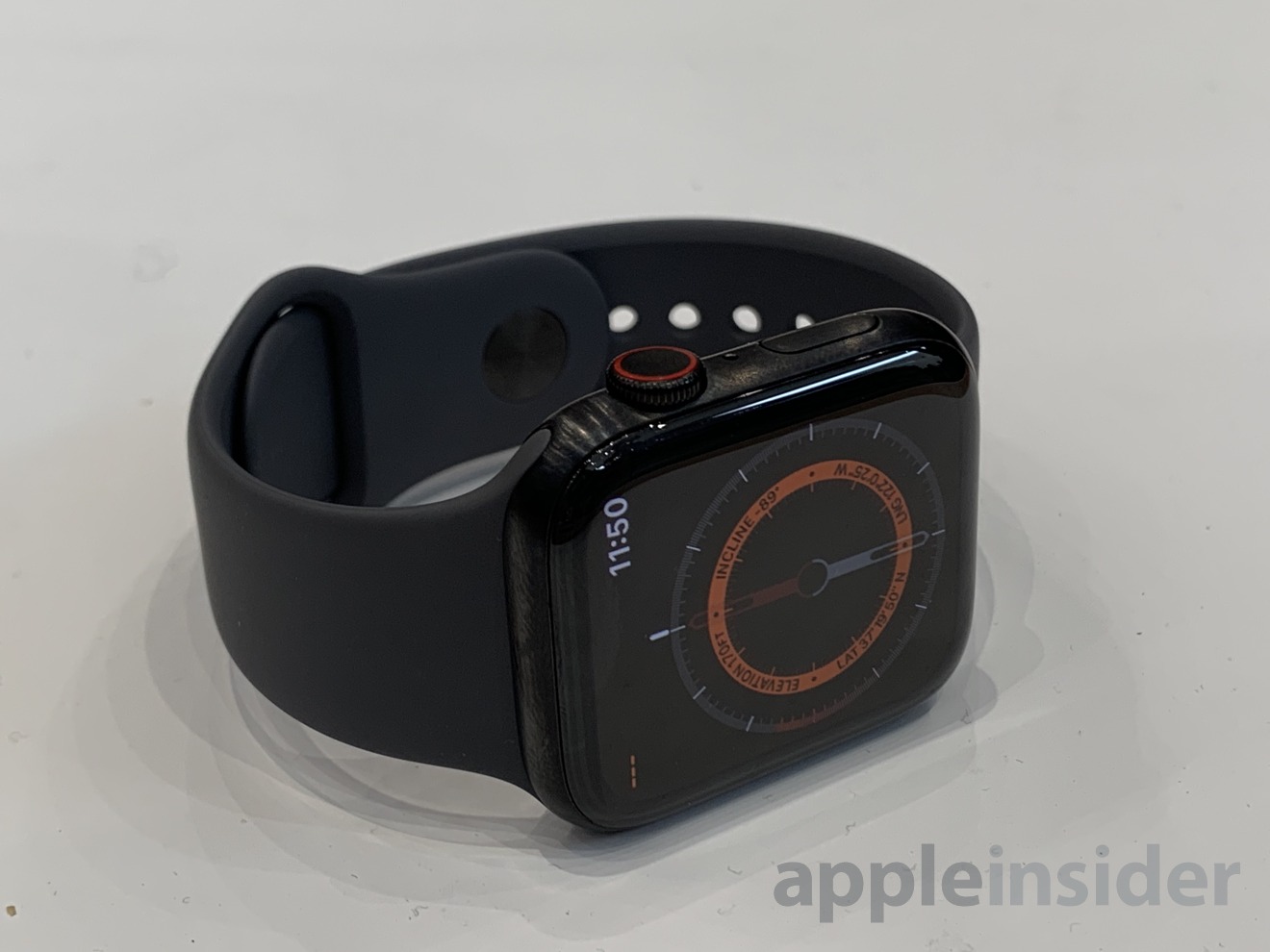 Apple Watch Series 5 in black titanium