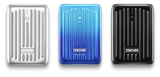 Zendure SuperMini in silver, black, and Blue Horizon