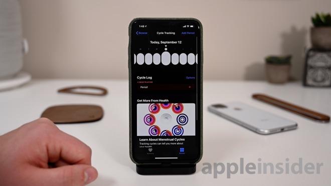 Cycle tracking in the iOS 13 Health app