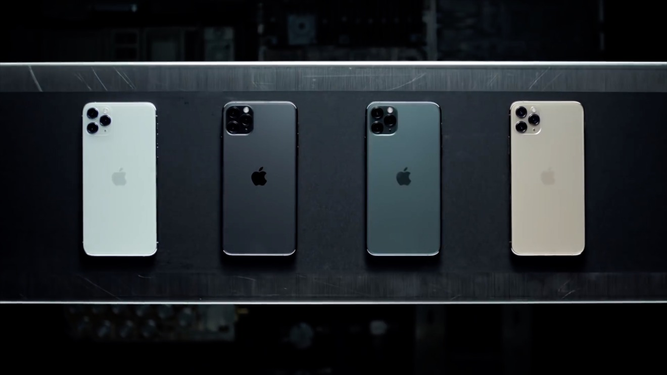 The four hues of the iPhone 11 Pro