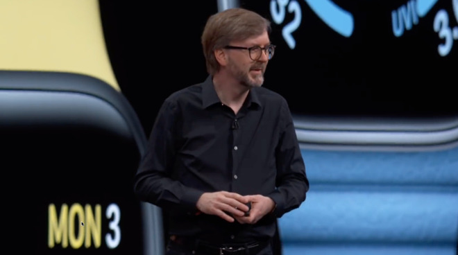 Kevin Lynch began his unveiling of watchOS 6 by concentrating on Watch faces