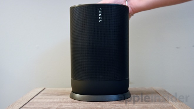 Sonos Move in its dock