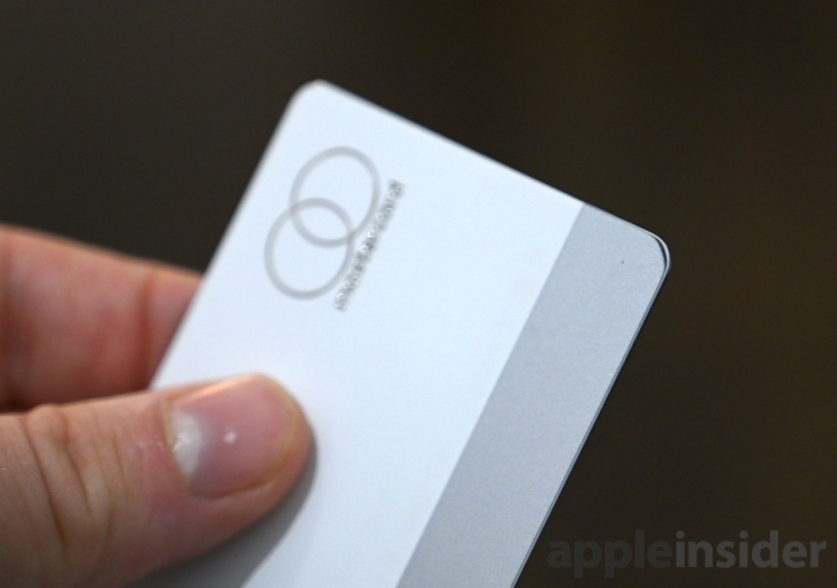 The mag stripe of Apple Card wearing around the corners