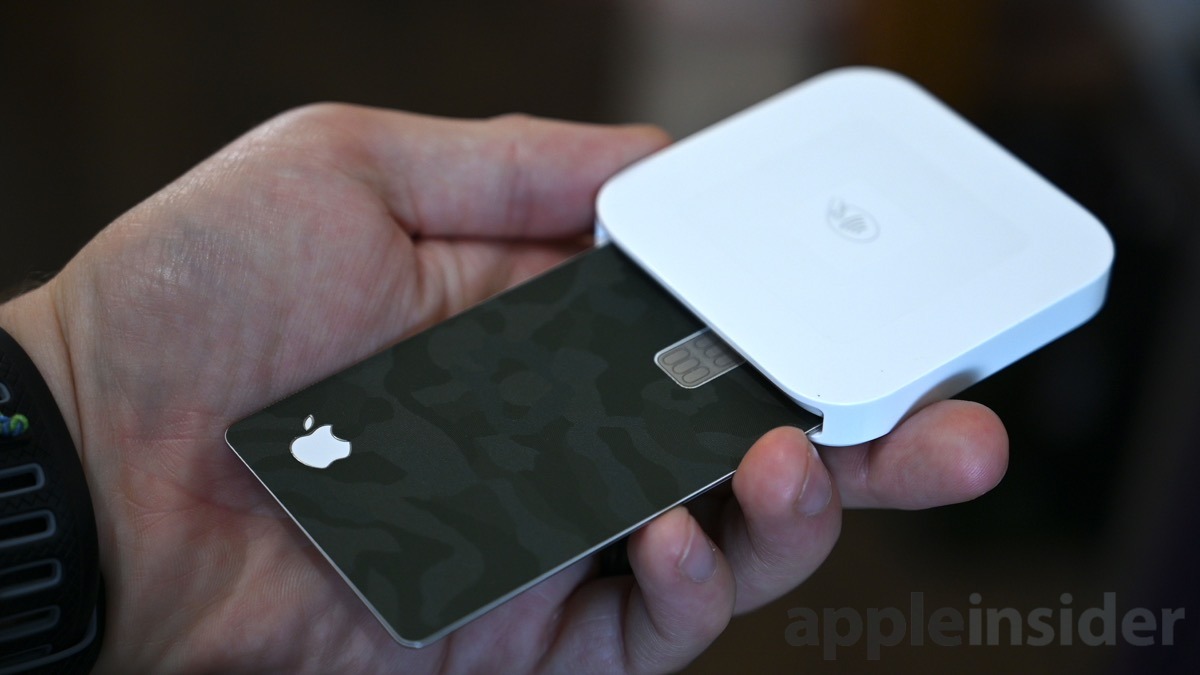 Apple Card is slightly too thick for some readers with both the front and back skins applied