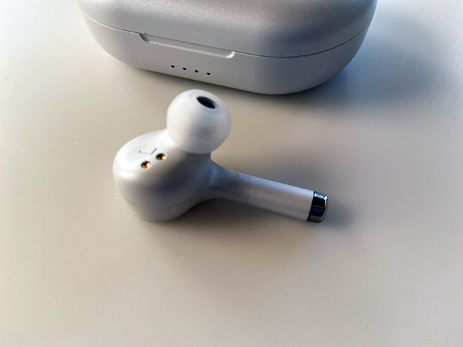 Closeup of earbud