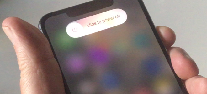 This is what you see when you do it Apple's way. This is shutting down the iPhone before starting it up again. It's just not always possible do.