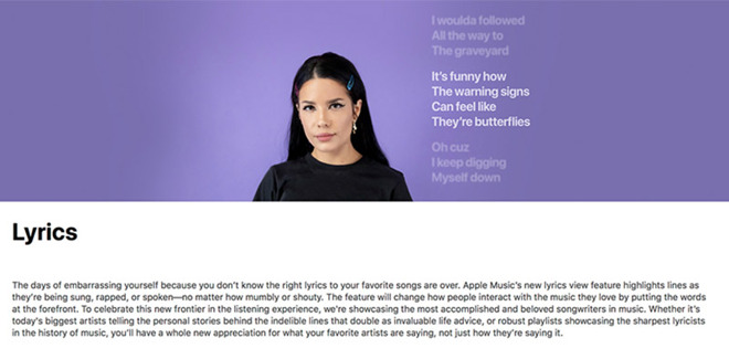 Apple Music Lyrics