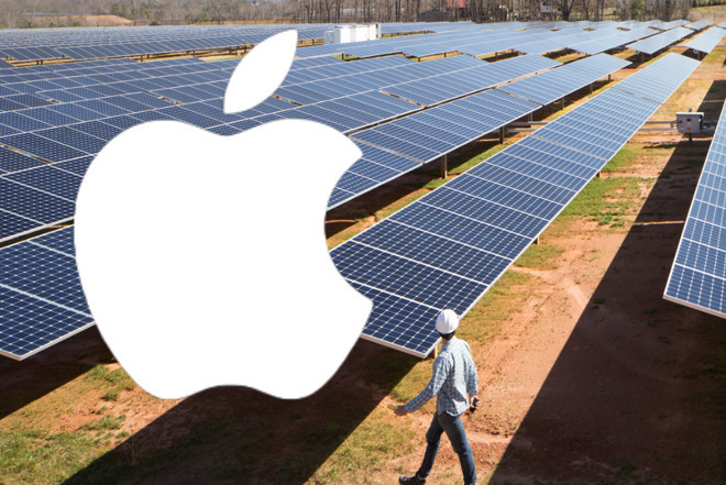 Apple's environmental work includes the use of solar energy