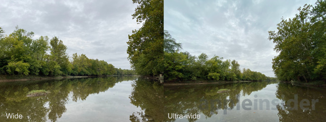 Wide versus ultra-wide lenses on iPhone 11