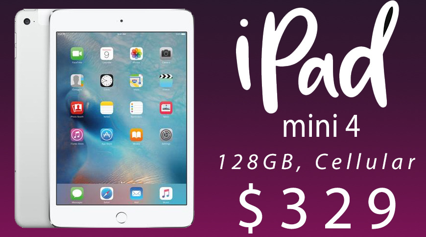 Save $200 on Apple's 128GB iPad mini 4 with coupon | AppleInsider