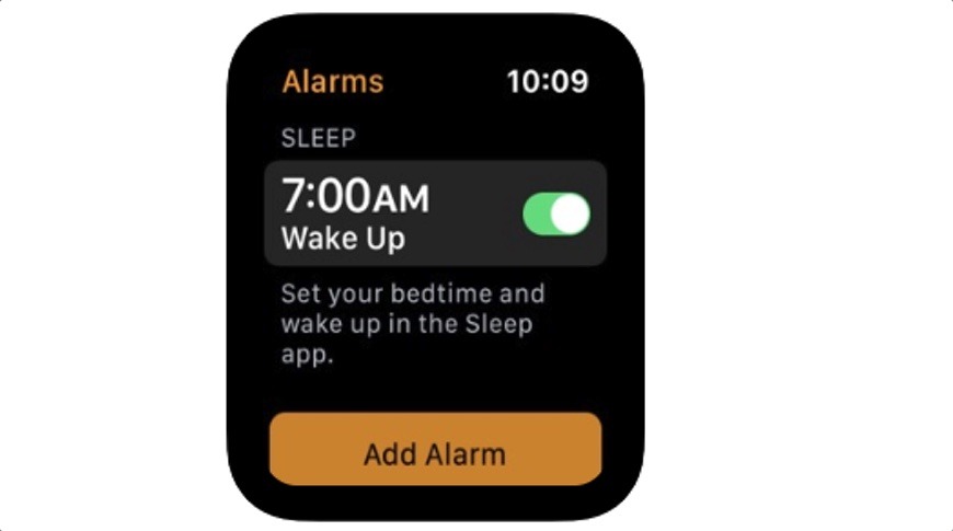 Apple watch best sale bedtime alarm