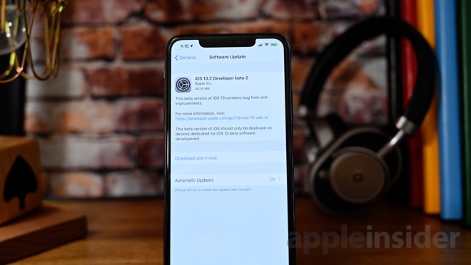 Second beta of iOS 13.2