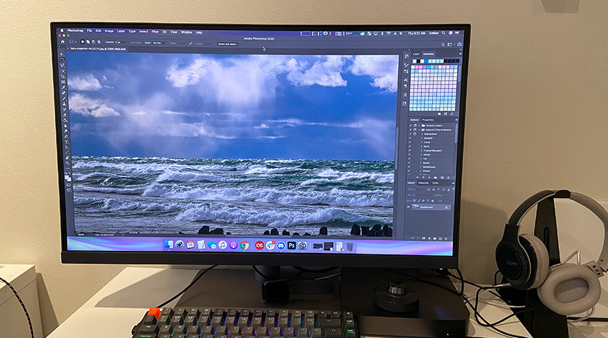 Review The Benq 27 Inch Designvue Uhd Thunderbolt 3 Is An Asset For Designers Photographers And Video Editors Appleinsider