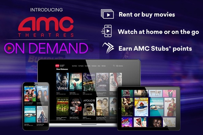 AMC Theaters On Demand video on demand platform