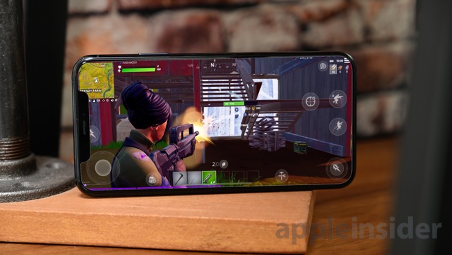 Playing Fortnite Chapter 2 On The Iphone 11 Pro At Full Resolution Appleinsider
