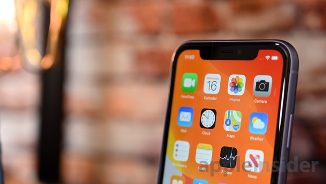 iPhone 11 display and notch