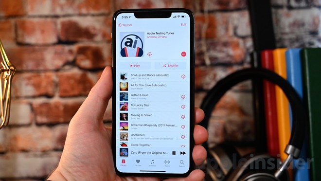 AppleInsider's testing playlist on Apple Music