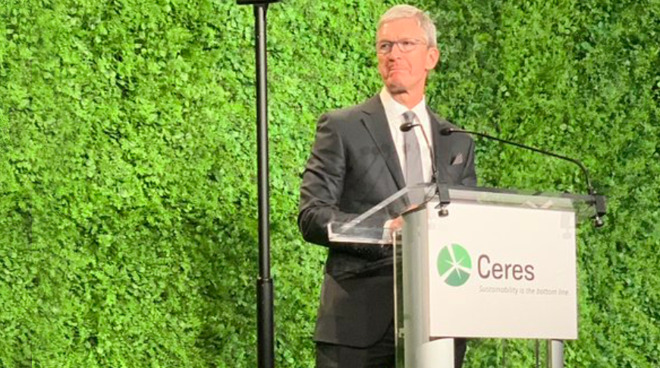 Tim Cook at Ceres (Photo: <a href=