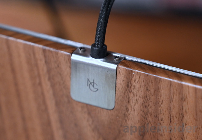 Noah and Grey wireless charger's cable is well secured