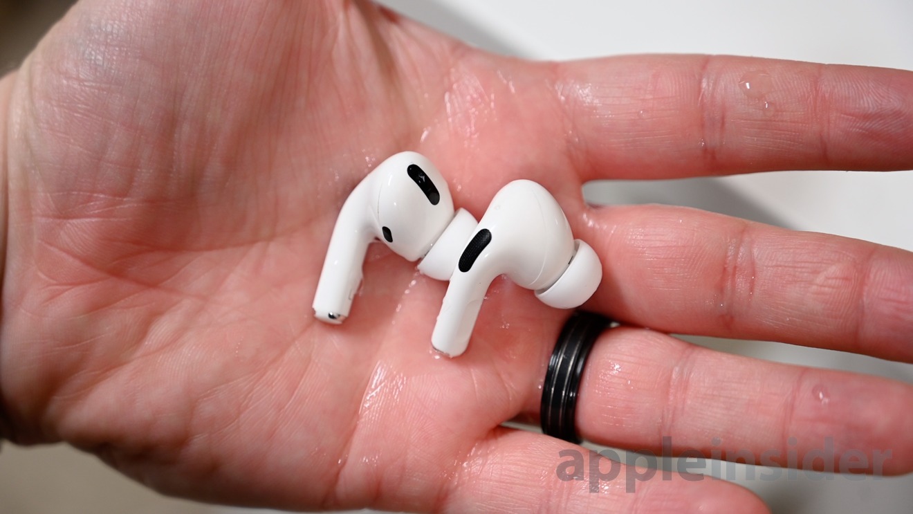 AirPods Pro after getting caught in the rain
