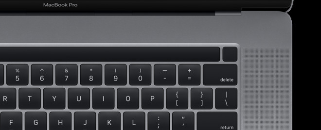 Touch Bar with discrete Touch ID sensor